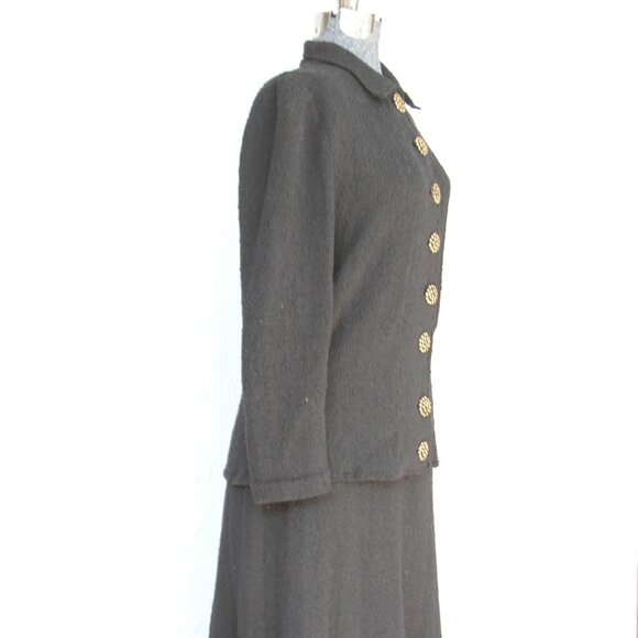 A piece of fashion history: 50's Traina-Norell soft bouclé wool suit - Picture 3 of 6